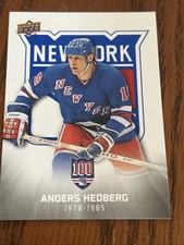 Anders Hedberg  2025-26  New York Rangers Centennial 100 White #22