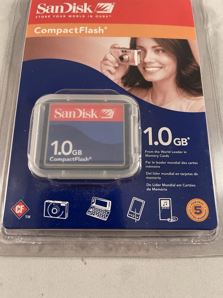 Scandisk 1.0 Gb Compact Flash Memory Card - Image 2 of 4