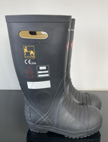 Skellerup Fire Fighter Extreme Firefighter Boots UK 9 EU 43 Safety Wellington - Picture 2 of 17
