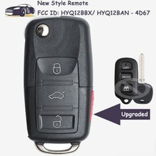 Upgraded Flip Remote Key Fob 4d67 Hyq12bbx Hyq12ban For Toyota 4runner Sequoia