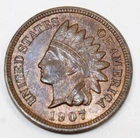 1907 United States Indian Head Cent Penny - CH-BU Choice Brilliant Uncirculated