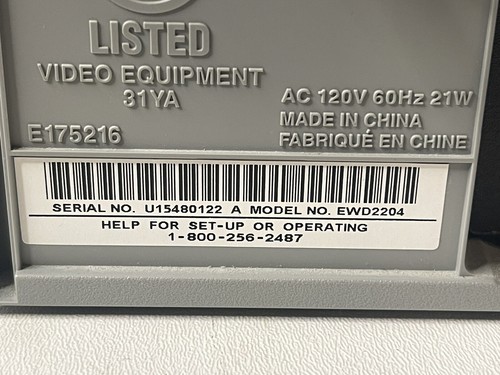 Emerson EWD2204 VCR DVD Combo Player No Remote (Parts Or Repair) - Picture 6 of 12