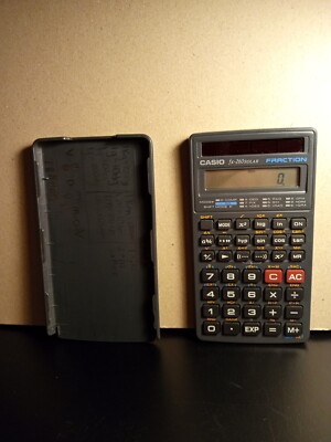 Casio fx-260 Solar Fraction Scientific Calculator No Case Tested Working 