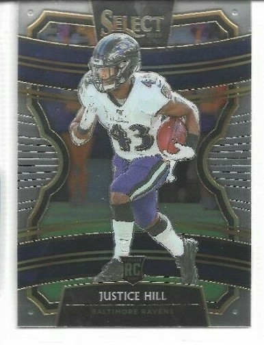 2019 Panini Select Justice Hill Concourse Base RC Card # 28