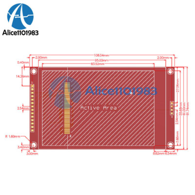 XIAOJUN 3,5 Zoll TFT-LCD-Display 480x320, SPI-Schnittstelle, ILI9488, Touch, Für MCU-Projekte TFT-LCD Display