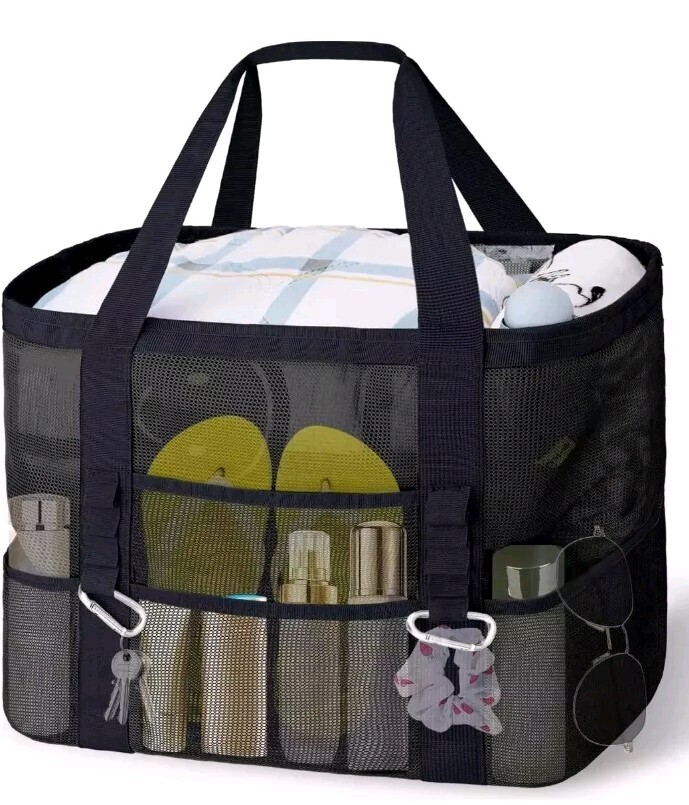XX-Large Mesh Beach Bag Tote with Pockets for Vacation/Travel Beach  Essentia