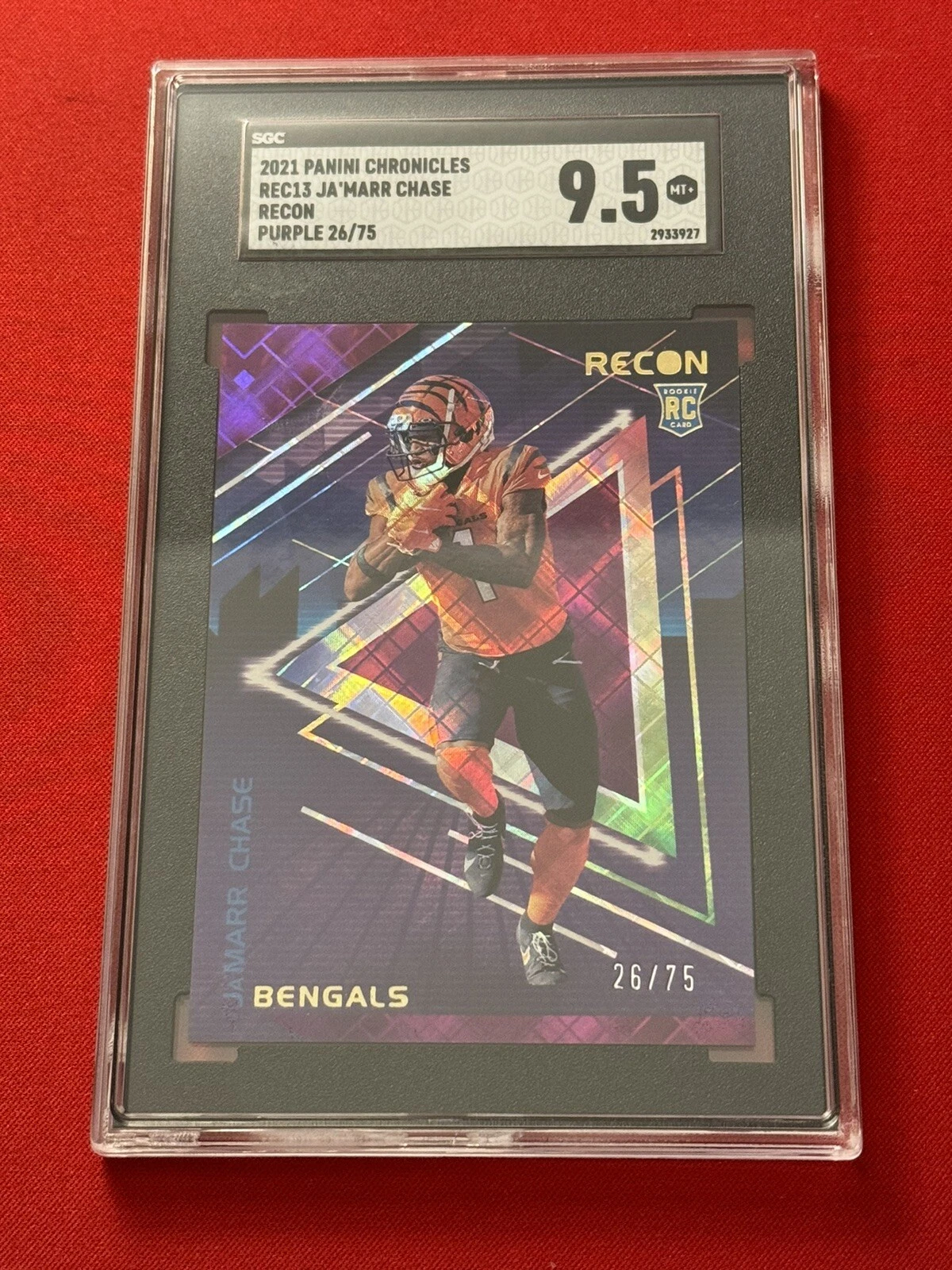 JaMarr Chase Panini Chronicles Recon #REC13 Purple