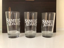 Samual Adams sample glasses (3) from Boston brewery location