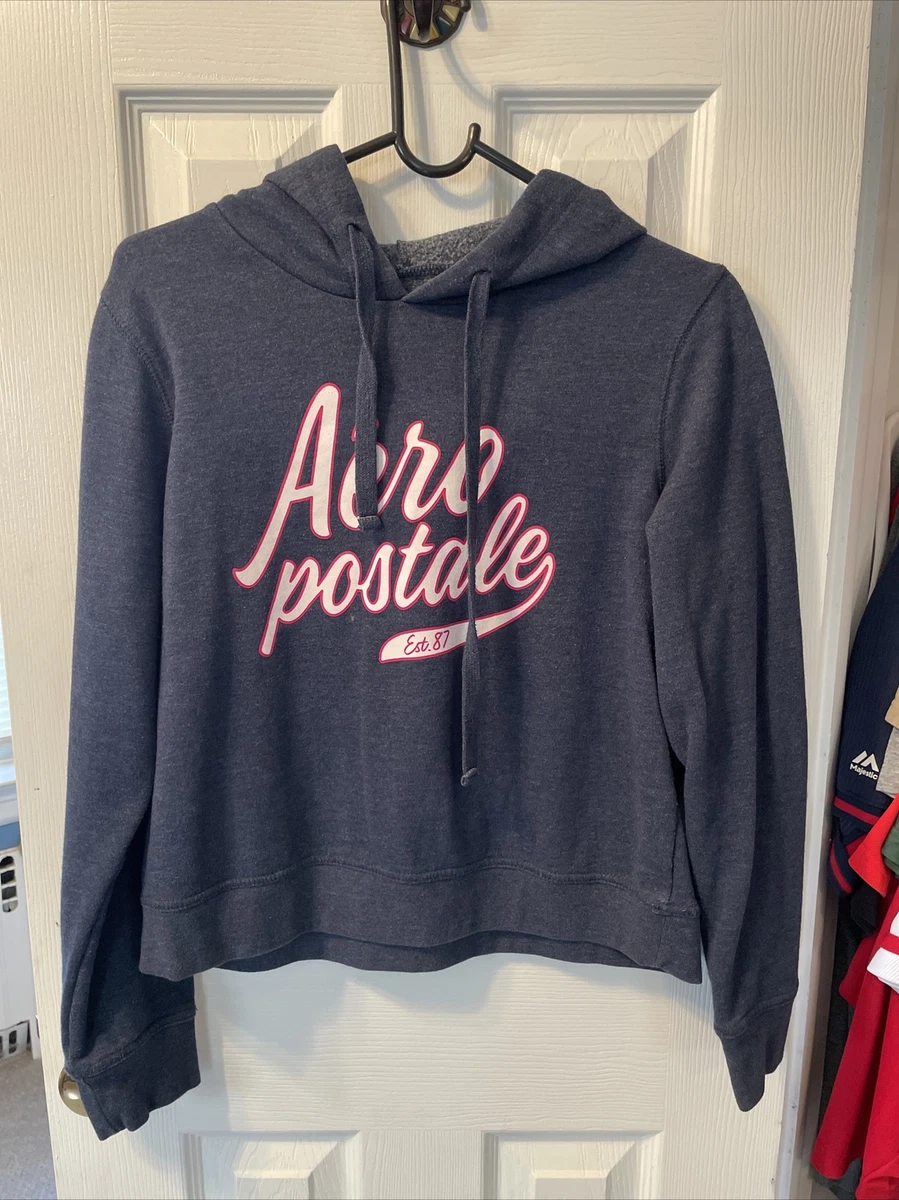 Sweat-shirt Aeropostale Pour Jeunes - Taille M - Gris Chiné - Occasion Très Bon État