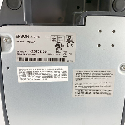 Epson TM-S1000 M236A 30DPM POS Bank MICR Check Scanner NO Adapter