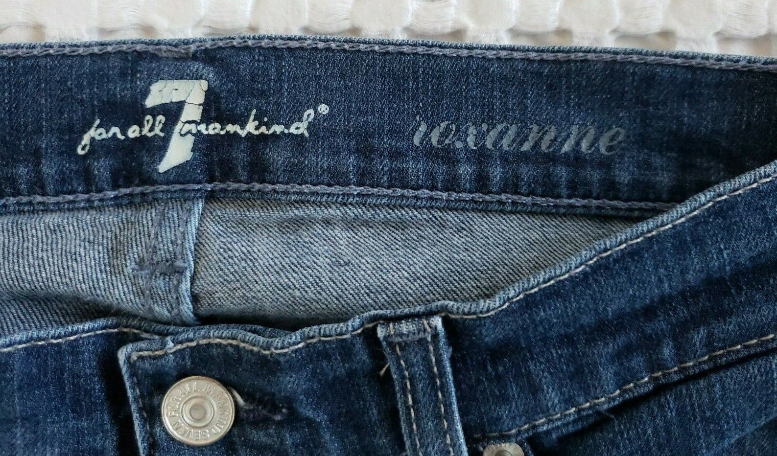 7 For All Mankind Roxanne Jeans Skinny Size 27 bl… - image 5