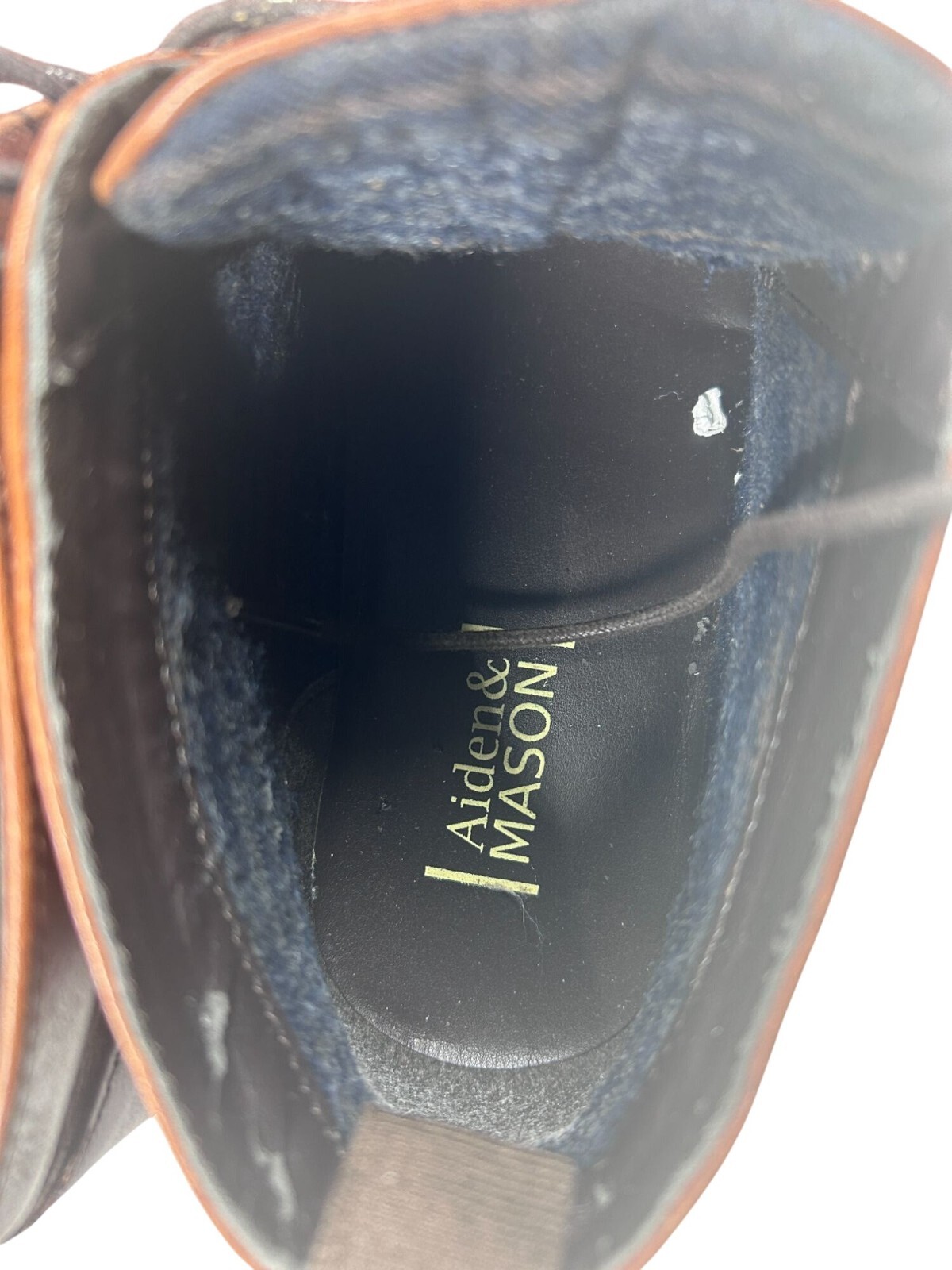 Aiden & Mason Shoes Mens Brown Leather Chukka Boots Size 8 With Crepe Sole