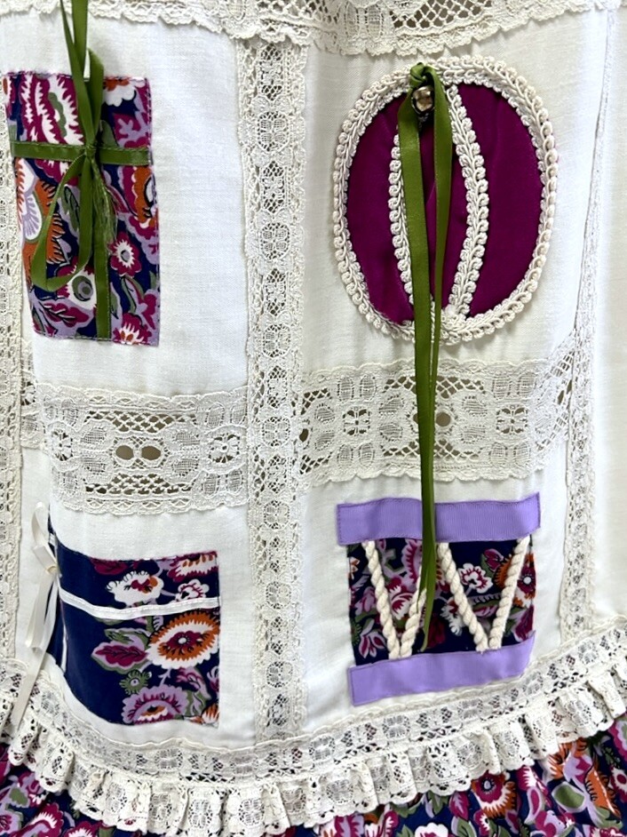 Authentic VTG 70s Chessa Davis Patchwork Maxi Ski… - image 3