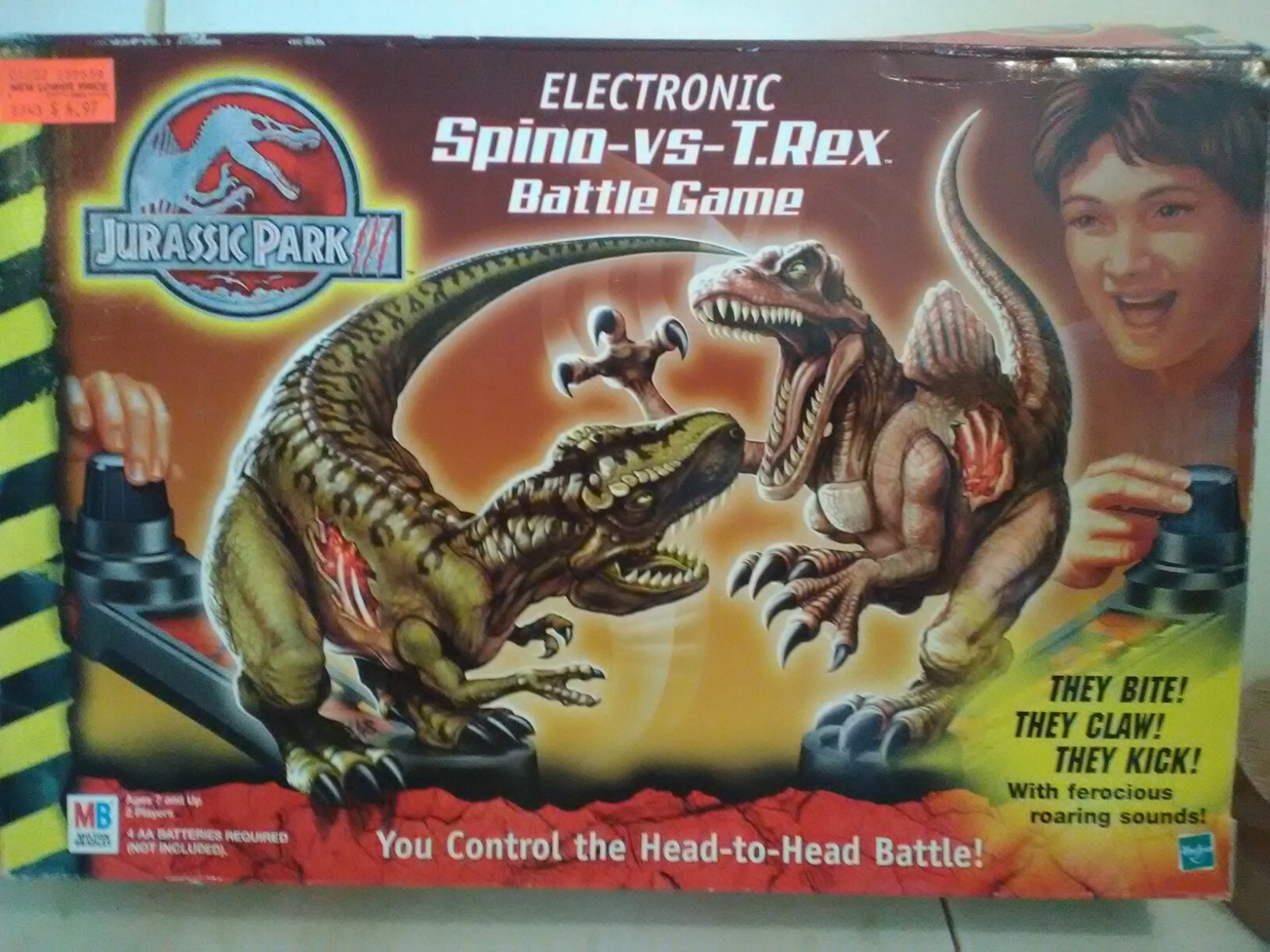 Hasbro Jurassic park 111 electronic fighting game