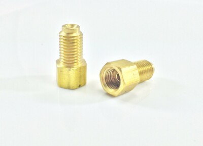 Inverted Flare Brake Adaptor 3/16'' Tube, 3/8''-24(Female) to (Male) 10x1mm 2 pack