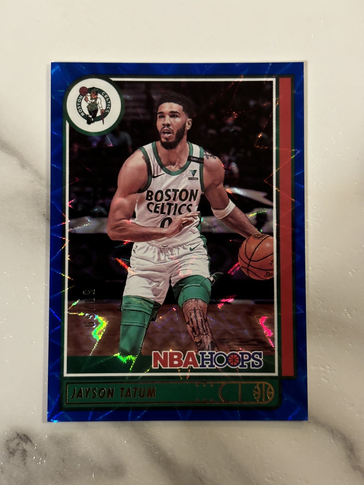 2021-22 Panini Hoops Jayson Tatum Blue Explosion Holo /59, Celtics 🏀🏀