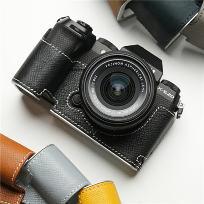 Leather Metal Insert Camera Cover Half Case For Fujifilm XS20 X