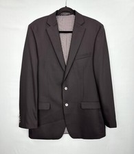NEW Calvin Klein Wool 2 Button  s Dual Vented Men  s Blazer Jacket Black Size 42L