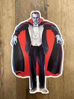 Amscan Vintage Halloween Count Dracula Vampire Die Cut Wall Art