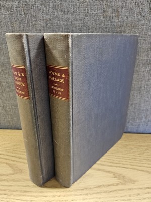 Poems and Ballads Series II and III and Songs Before Sunrise 2 volumes in matc..