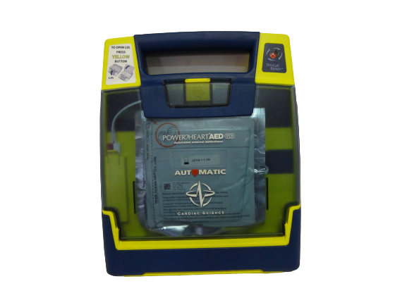 CARDIAC SCIENCE POWERHEART DEFIBRILLATOR AED G3 9390A-501 & CASE