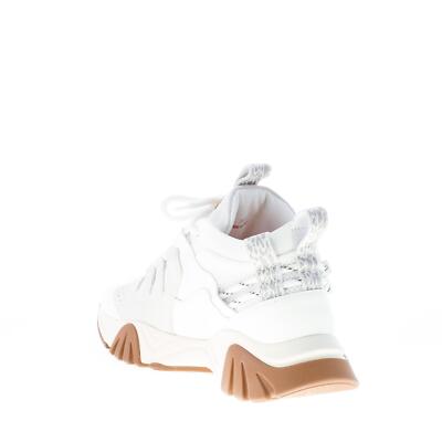 VERSACE men shoes Squalo Hiker sneaker white leather light 