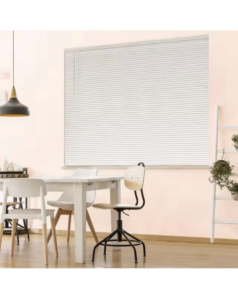 White Cordless Room Darkening Vinyl Mini Blinds with 1 in Slats 25.5 W x 72 H - Image 4 of 4