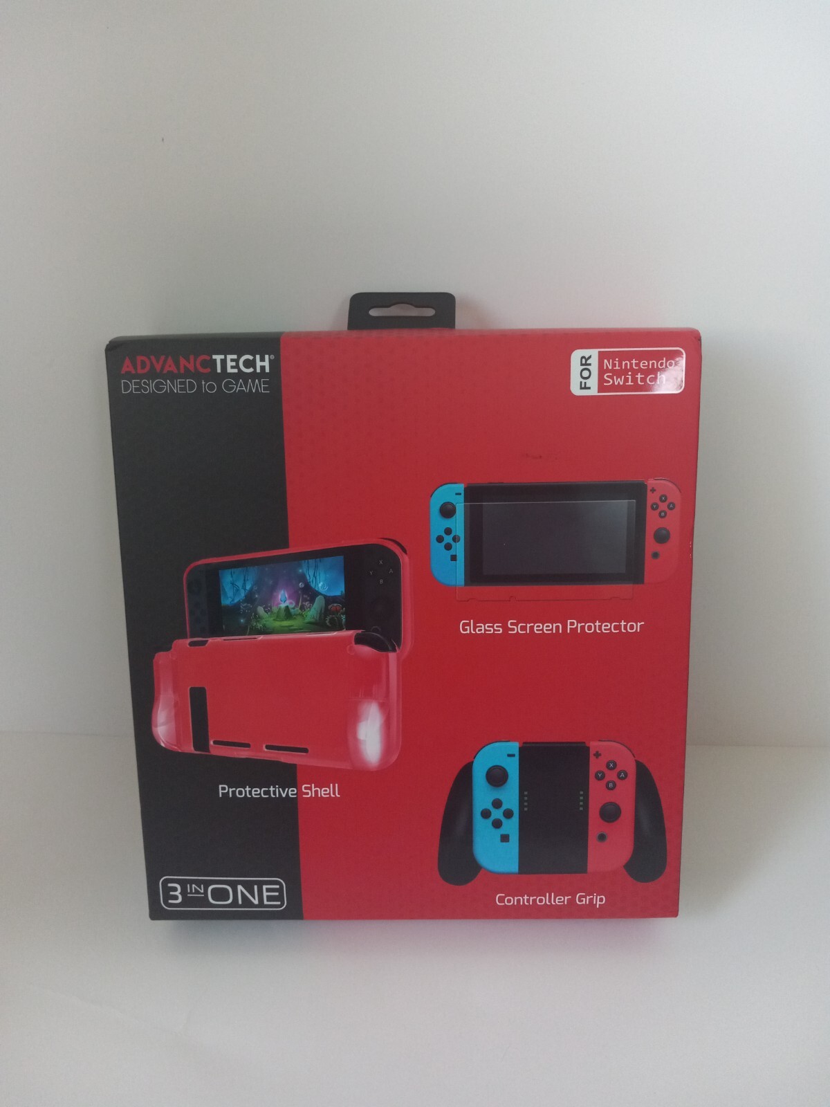 Upgrade Your Nintendo Switch with Grip, Screen Protector, and Protective Shell-image