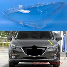Cubierta transparente + sellador de lente de faro lateral izquierdo para Mazda Mazda3 Axela 2014-2016