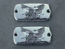 Honda Valkyrie Goldwing Gold Wing VTX1800 VTX 1800 CHROME EAGLE RESERVOIR CAPS