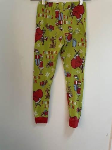 Komar Kids Boys Dr. Seuss The Grinch Merry Grinchmas Polyester PJ Pants Green 10 - Picture 3 of 4