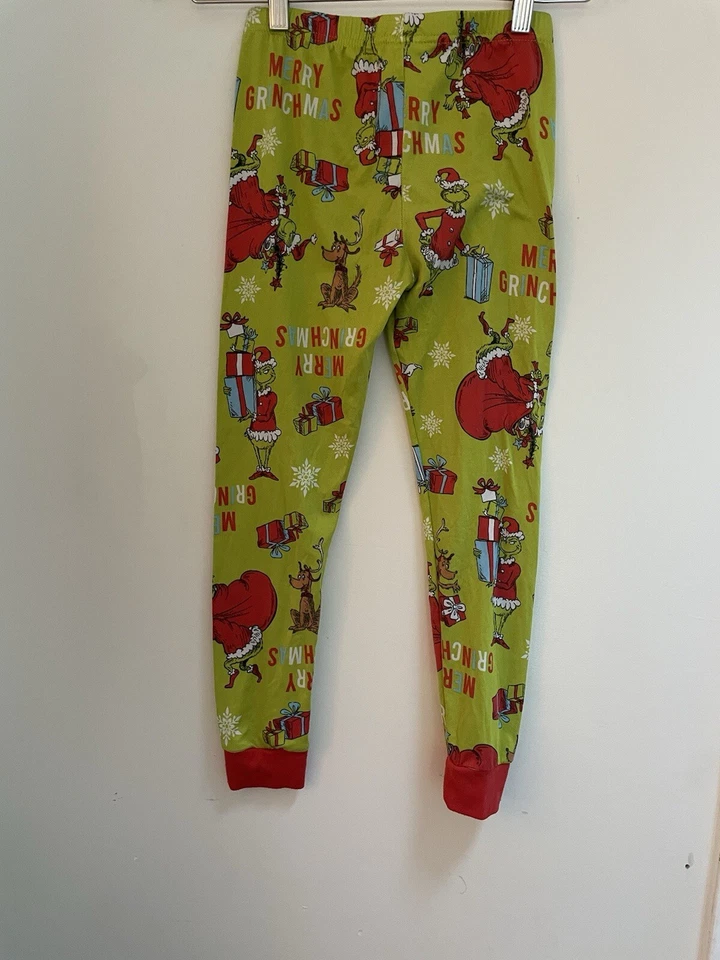 Pantalones PJ Komar Niños Dr. Seuss El Grinch Feliz Navidad Poliéster Verde 10 Foto 3 de 4