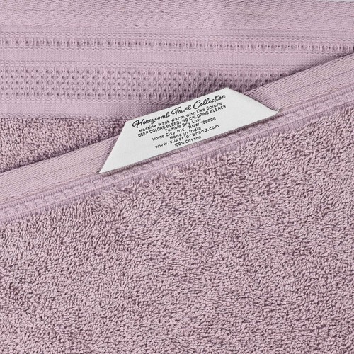 Honeycomb Textured Waffle Border Cotton Medium Weight Hand Towels, Set of 6 - 第 92/94 張圖片