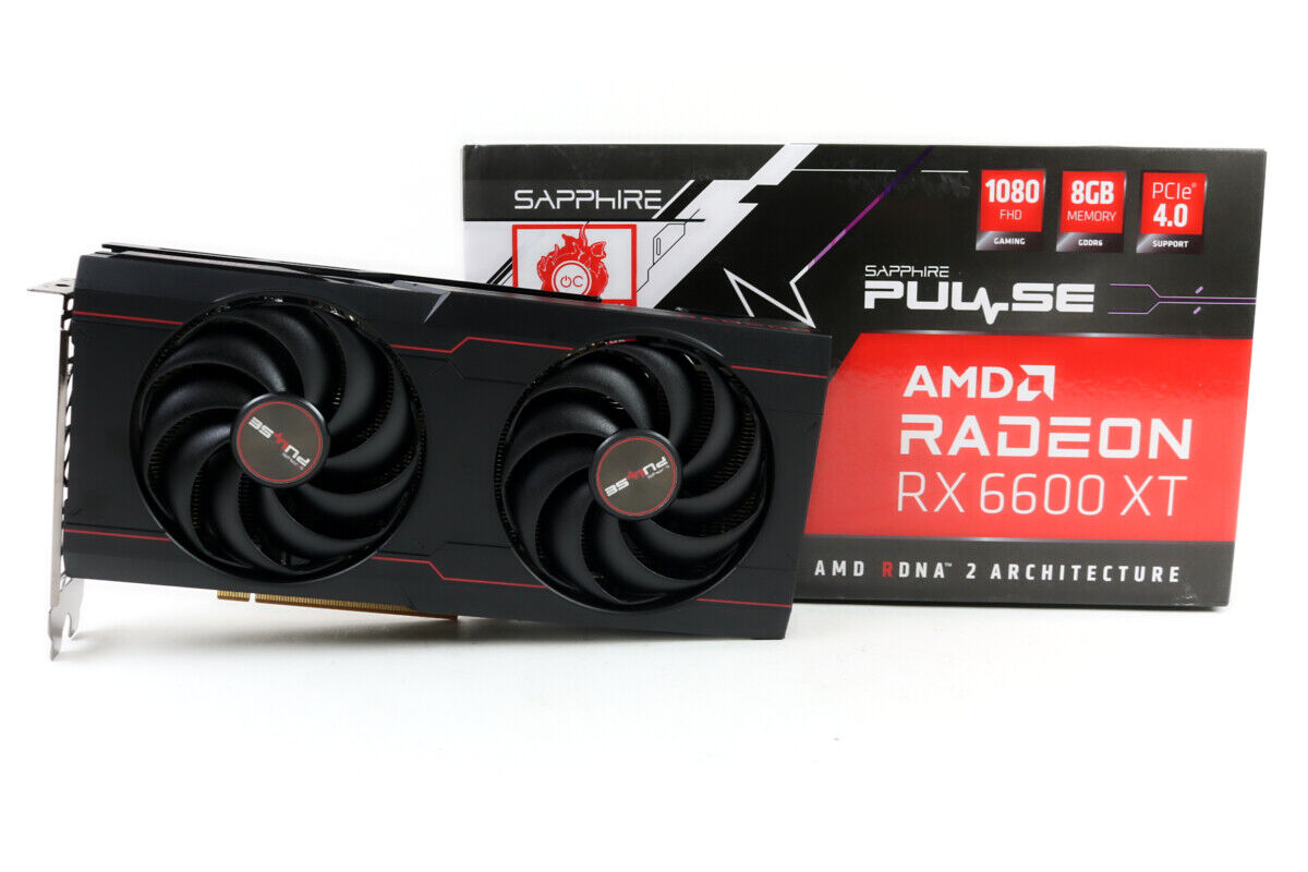Sapphire Radeon RX 6600 XT 8GB Pulse GPU w/Box | 1yr Sapphire Radeon RX 6600 XT 8GB Pulse GPU w/Box | 1yr