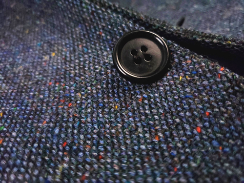 Magee Donegal Tweed 44R Blue Speckled Sport Coat Double Vented
