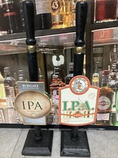 Dummy beer pump X 2 pub home bar mancave real ale genuine badges Brewery New