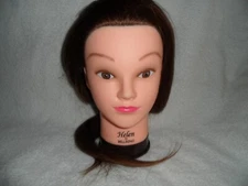 Bellrino 20-22" 100% human hair cosmetology manikin training head Helen auburn
