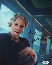 Judi Dench Murder Orient Express Autographed Signed 8x10 Photo COA 