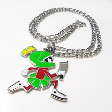 Juggalo Marvin the Martian Stainless Steel pendant w/30" figaro chain