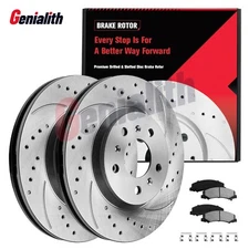 303mm Front Drilled Brake Rotors Pads For Chevrolet Impala Limited Monte Carlo