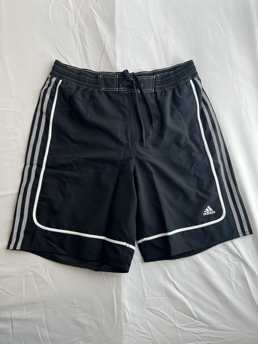 Adidas Men's Swim Shorts Black/White X Large New w/ Tags