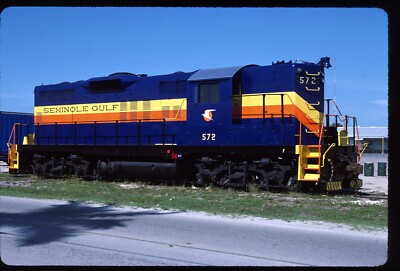 Original Eisenbahn Dia - SLGR Seminole Gulf 572 Fort Myers FL 17.06.1988