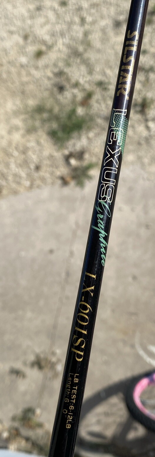 Silstar Lexus 6’ Graphite Spinning Rod LX601SP 6-12lbs