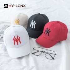 Letter Embroidery Solid Color Hats Children Head Fashion Adjustable Baseball Cap