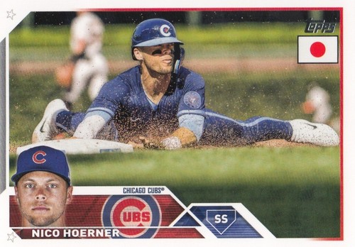 NICO HOERNER TOPPS JAPAN BASE CHICAGO CUBS #16 2023 23