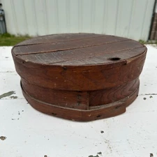 Antique 19th Century Bent Wood Pantry Box Cheese Crate Primitive Country