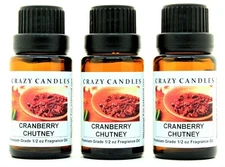 3 Cranberry Chutney 1/2oz Premium Grade Scented Fragrance Oil Crazy Candles