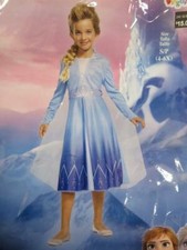 Disney Frozen Elsa Child Halloween Costume Dress Size Small 4-6X