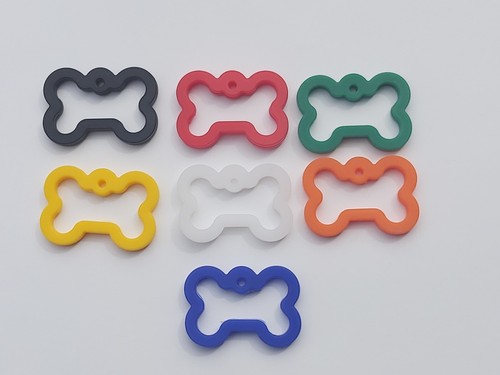 PET BONE DOG TAG SILENCER 7 Color Choices-Buy 2 Get 1 Free-Free Shipping - 第 1/15 張圖片