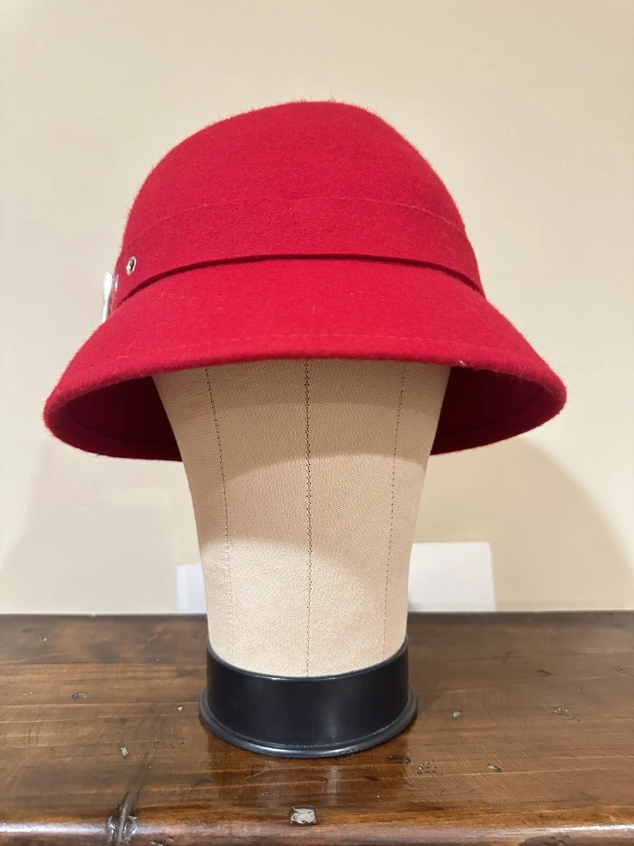 BOG2 Target Cloche hat 100 wool with decorative buckle eBay